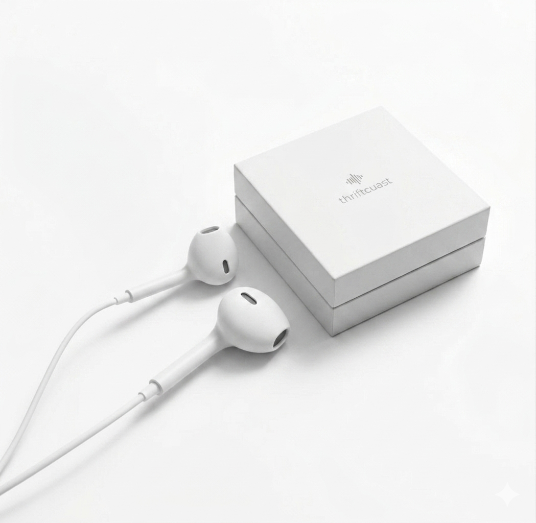 APPLE WHITE WIRED HEADPHONES