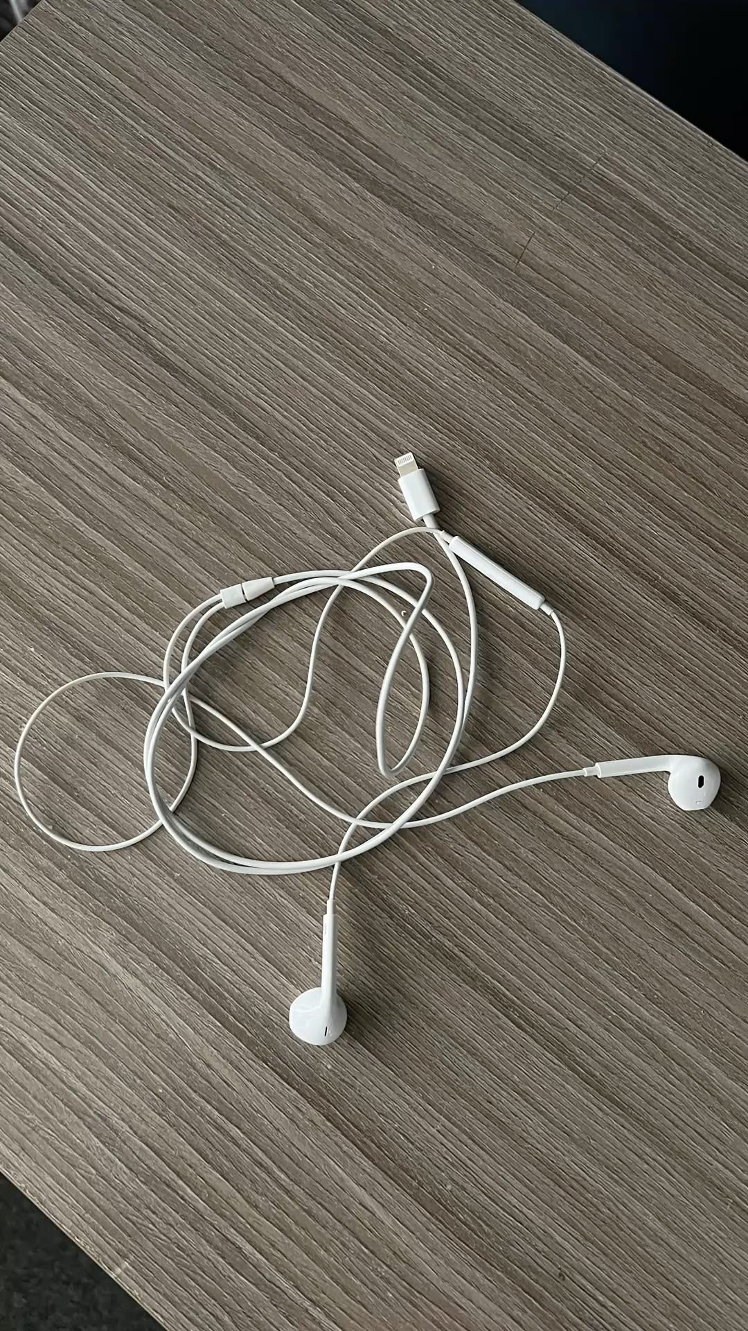 APPLE WHITE WIRED HEADPHONES